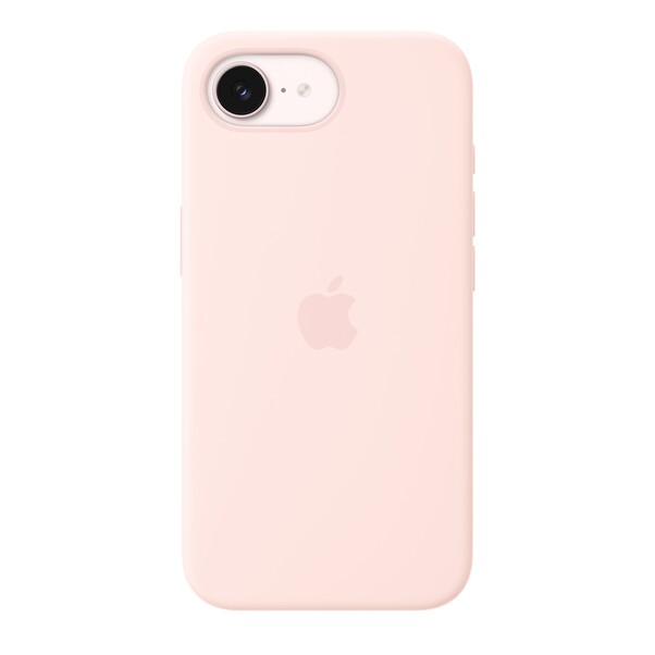 Sie sehen das Produktbild 01 von iPhone 17e Silikon Case mit MagSafe – Hellrosa iPhone 17e Silikon Case mit MagSafe – Hellrosa