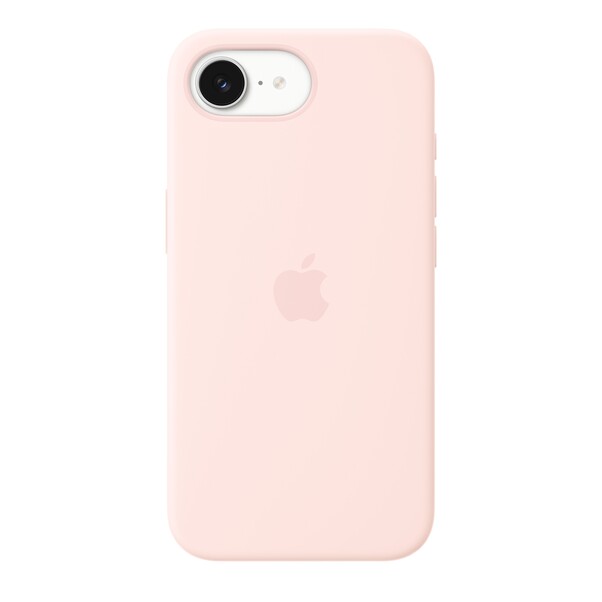 Sie sehen das Produktbild 02 von iPhone 17e Silikon Case mit MagSafe – Hellrosa iPhone 17e Silikon Case mit MagSafe – Hellrosa