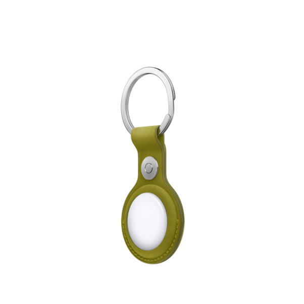 AirTag Feingewebe Schlüsselanhänger – Chartreuse
