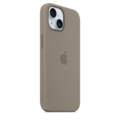 iPhone 15 Silikon Case mit MagSafe – Tonbraun