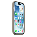 iPhone 15 Silikon Case mit MagSafe – Tonbraun