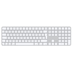 Magic Keyboard mit Touch ID und Ziffern­block für Mac Modelle mit Apple Chip Chip – Englisch (International) – Weiße Tasten