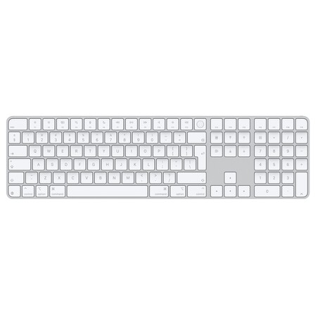 Sie sehen das Produktbild 01 von Magic Keyboard mit Touch ID und Ziffernblock für Mac Modelle mit Apple Chip Chip – Englisch (International) – Weiße Tasten Magic Keyboard mit Touch ID und Ziffernblock für Mac Modelle mit Apple Chip Chip – Englisch (International) – Weiße Tasten