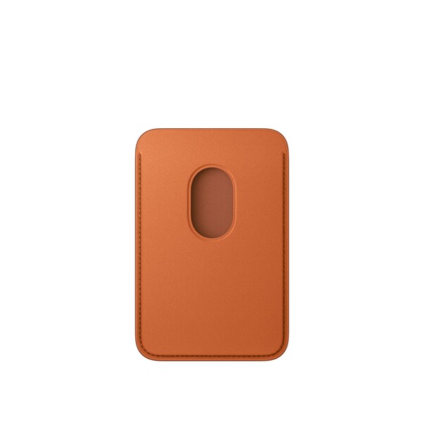 iPhone Feingewebe Wallet mit MagSafe – Fuchsrot
