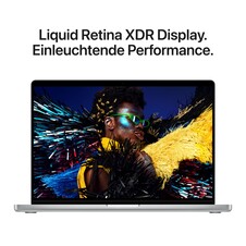 16" MacBook Pro: Apple M5 Max Chip mit 18‑Core CPU und 32‑Core GPU, 2 TB SSD - Silber