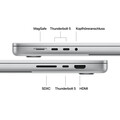 16" MacBook Pro: Apple M5 Max Chip mit 18‑Core CPU und 40‑Core GPU, 2 TB SSD - Silber