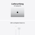16" MacBook Pro: Apple M5 Max Chip mit 18‑Core CPU und 32‑Core GPU, 2 TB SSD - Silber