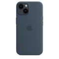 iPhone 14 Silikon Case mit MagSafe - Sturmblau