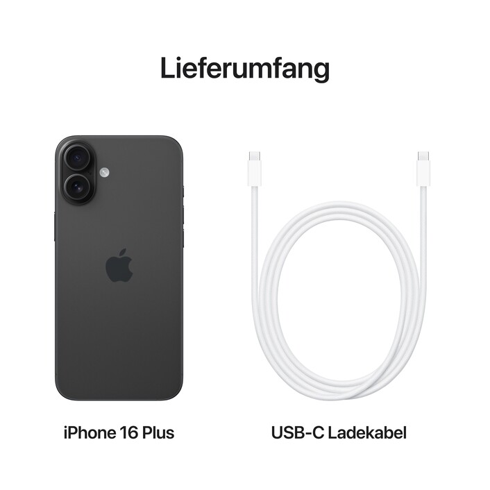Sie sehen das Produktbild 09 von iPhone 16 Plus 128 GB Schwarz iPhone 16 Plus 128 GB Schwarz