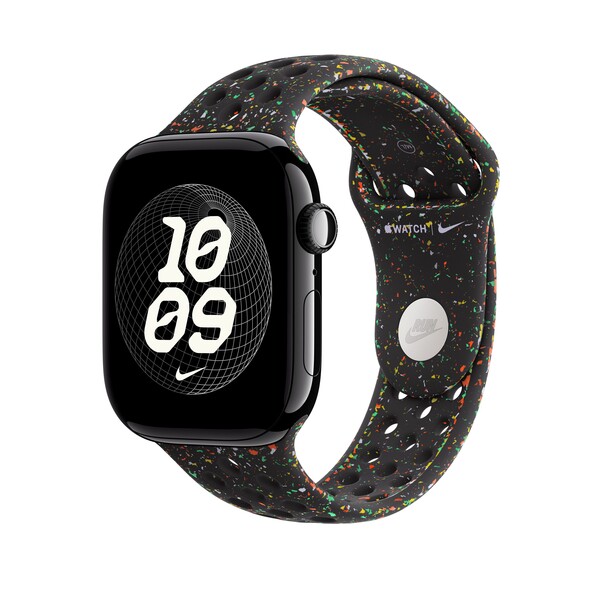 Sie sehen das Produktbild 02 von 46 mm Nike Sportarmband Midnight Black - S/M 46 mm Nike Sportarmband Midnight Black - S/M