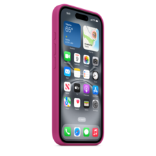 Sie sehen das Produktbild 05 von iPhone 16 Silikon Case mit MagSafe – Fuchsia iPhone 16 Silikon Case mit MagSafe – Fuchsia
