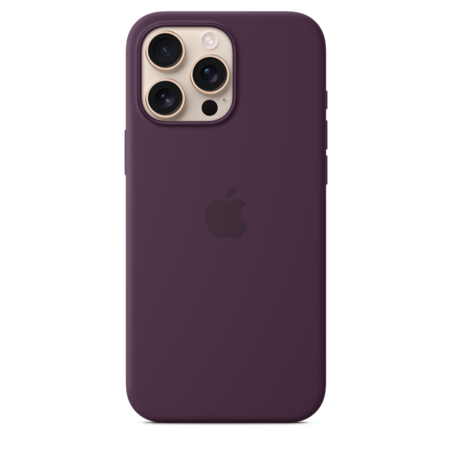iPhone 16 Pro Max Silikon Case mit MagSafe – Pflaume