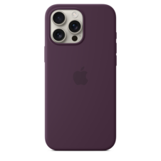 iPhone 16 Pro Max Silikon Case mit MagSafe – Pflaume