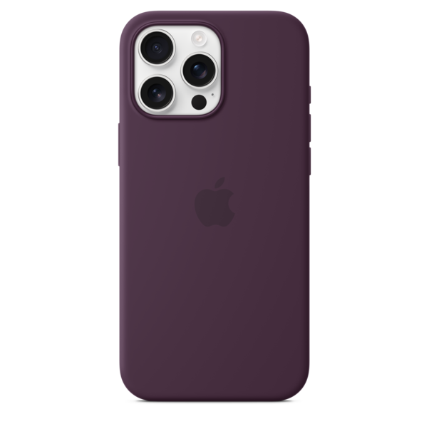 iPhone 16 Pro Max Silikon Case mit MagSafe – Pflaume