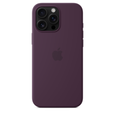 iPhone 16 Pro Max Silikon Case mit MagSafe – Pflaume