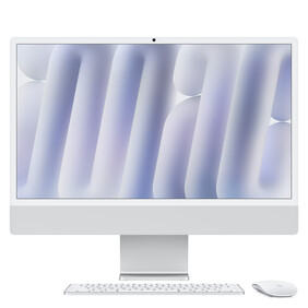 24&amp;quot; iMac mit Retina 4,5K Display: Apple M4 Chip mit 8‑Core CPU und 8‑Core GPU, 256 GB SSD - Silber