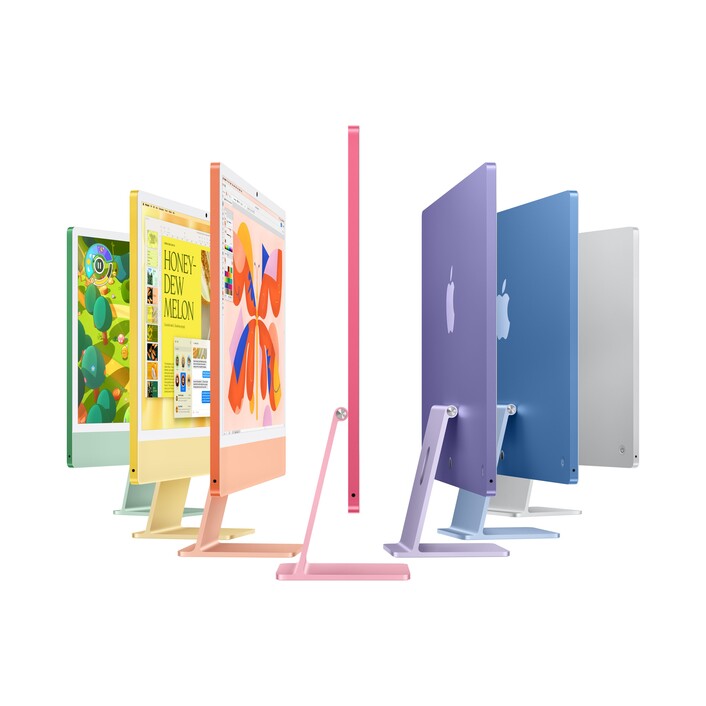 Sie sehen das Produktbild 04 von 24" iMac mit Retina 4,5K Display: Apple M4 Chip mit 8‑Core CPU und 8‑Core GPU, 256 GB SSD - Silber 24" iMac mit Retina 4,5K Display: Apple M4 Chip mit 8‑Core CPU und 8‑Core GPU, 256 GB SSD - Silber
