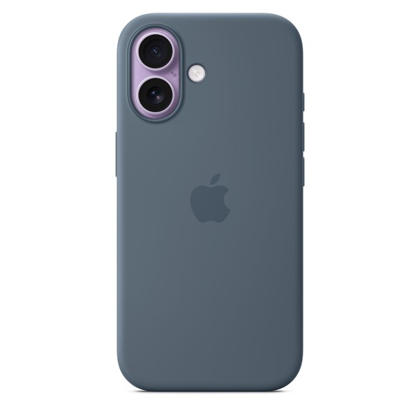 iPhone 17 Silikon Case mit MagSafe - Maritimblau
