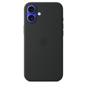 iPhone 16 Plus Silikon Case mit MagSafe – Schwarz