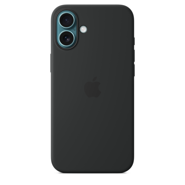 iPhone 16 Plus Silikon Case mit MagSafe – Schwarz