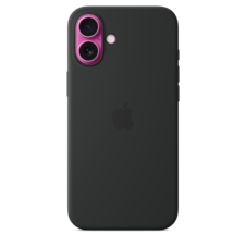 iPhone 16 Plus Silikon Case mit MagSafe – Schwarz