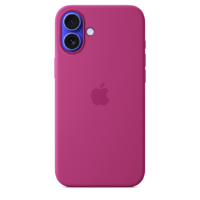 iPhone 16 Plus Silikon Case mit MagSafe – Fuchsia