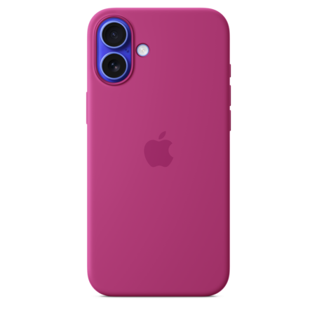 Sie sehen das Produktbild 01 von iPhone 16 Plus Silikon Case mit MagSafe – Fuchsia iPhone 16 Plus Silikon Case mit MagSafe – Fuchsia
