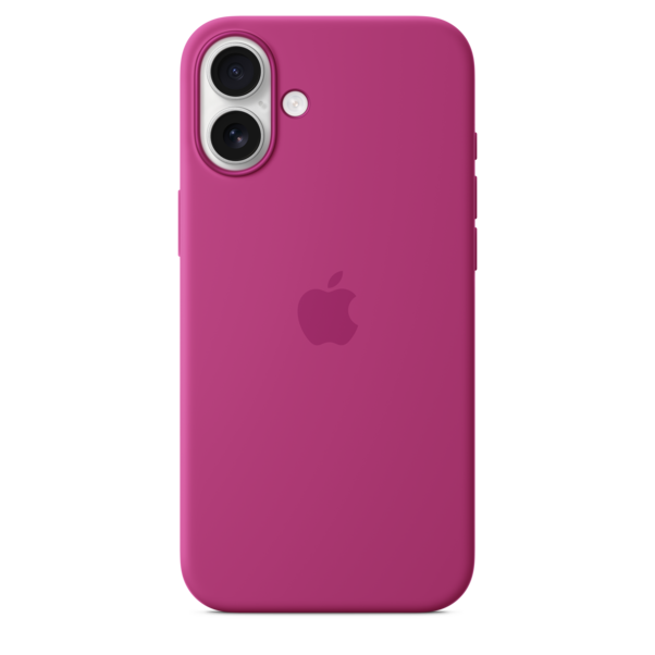 Sie sehen das Produktbild 04 von iPhone 16 Plus Silikon Case mit MagSafe – Fuchsia iPhone 16 Plus Silikon Case mit MagSafe – Fuchsia