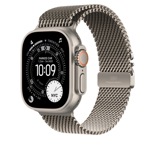49 mm Milanaise Armband Titan Natur – S