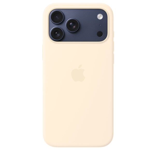 iPhone 17 Pro Max Silikon Case mit MagSafe - Vanille