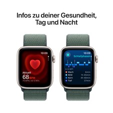 Sie sehen das Produktbild 05 von Apple Watch SE GPS, 44 mm Aluminiumgehäuse Polarstern, Sport Loop Seegrün Apple Watch SE GPS, 44 mm Aluminiumgehäuse Polarstern, Sport Loop Seegrün