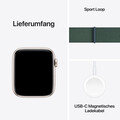 Sie sehen das Produktbild 07 von Apple Watch SE GPS, 44 mm Aluminiumgehäuse Polarstern, Sport Loop Seegrün Apple Watch SE GPS, 44 mm Aluminiumgehäuse Polarstern, Sport Loop Seegrün