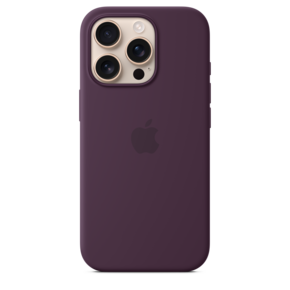 iPhone 16 Pro Silikon Case mit MagSafe – Pflaume