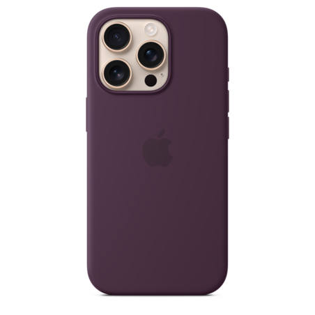 iPhone 16 Pro Silikon Case mit MagSafe – Pflaume