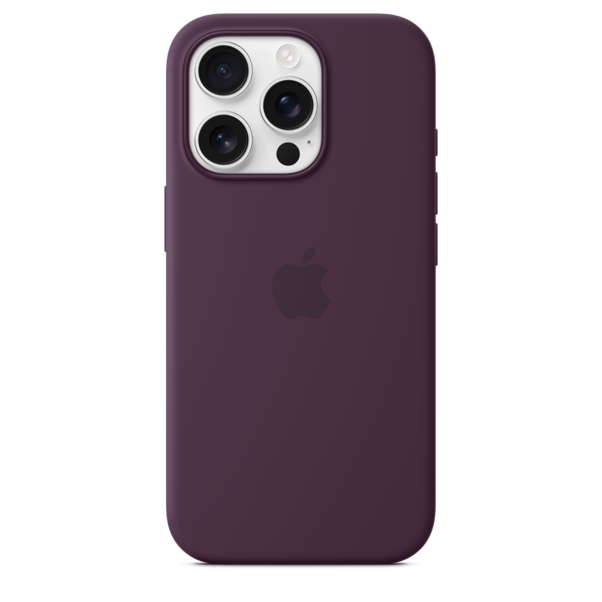 iPhone 16 Pro Silikon Case mit MagSafe – Pflaume