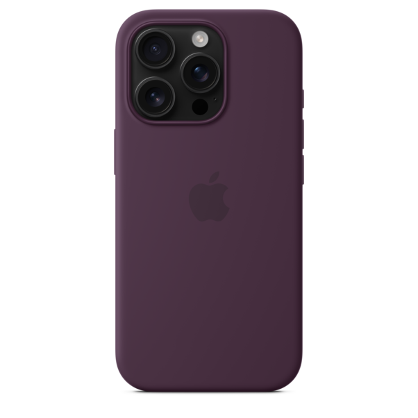 iPhone 16 Pro Silikon Case mit MagSafe – Pflaume