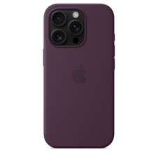 iPhone 16 Pro Silikon Case mit MagSafe – Pflaume
