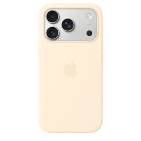 iPhone 17 Pro Silikon Case mit MagSafe - Vanille