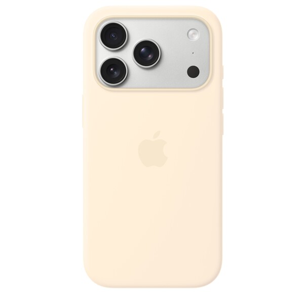 Sie sehen das Produktbild 01 von iPhone 17 Pro Silikon Case mit MagSafe - Vanille iPhone 17 Pro Silikon Case mit MagSafe - Vanille