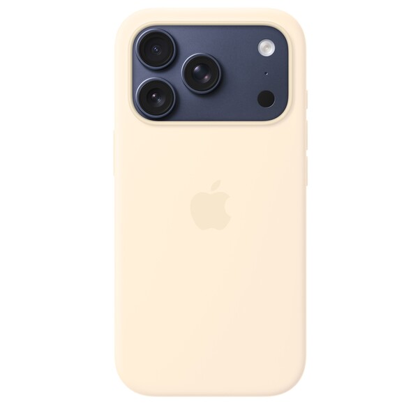 Sie sehen das Produktbild 03 von iPhone 17 Pro Silikon Case mit MagSafe - Vanille iPhone 17 Pro Silikon Case mit MagSafe - Vanille