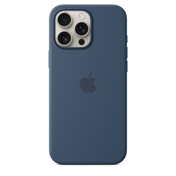 iPhone 16 Pro Max Silikon Case mit MagSafe – Denim