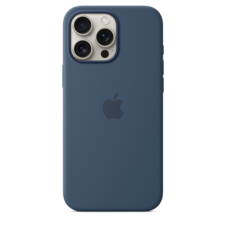 iPhone 16 Pro Max Silikon Case mit MagSafe – Denim