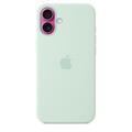 iPhone 16 Plus Silikon Case mit MagSafe – Aquamarin
