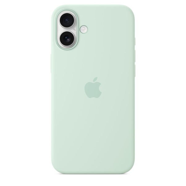 iPhone 16 Plus Silikon Case mit MagSafe – Aquamarin