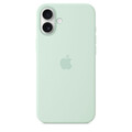 iPhone 16 Plus Silikon Case mit MagSafe – Aquamarin