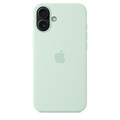 iPhone 16 Plus Silikon Case mit MagSafe – Aquamarin
