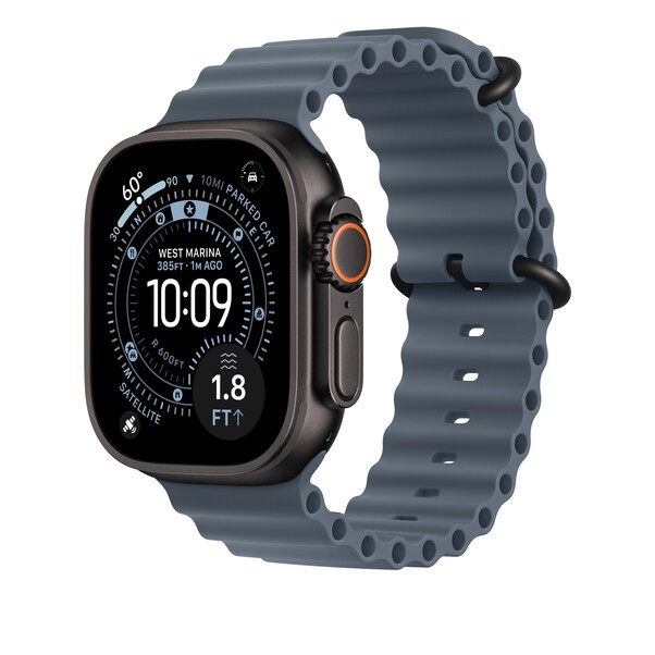 Sie sehen das Produktbild 02 von Verlängerung für 49 mm Ocean Armband Maritimblau - Titan Schwarz Verlängerung für 49 mm Ocean Armband Maritimblau - Titan Schwarz