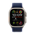 Apple Watch Ultra 2 GPS + Cellular, 49 mm Titangehäuse Natur, Trail Loop Blau – M/L