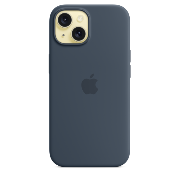 Sie sehen das Produktbild 03 von iPhone 15 Silikon Case mit MagSafe – Sturmblau iPhone 15 Silikon Case mit MagSafe – Sturmblau