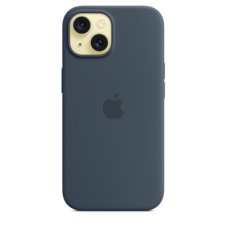 Sie sehen das Produktbild 03 von iPhone 15 Silikon Case mit MagSafe – Sturmblau iPhone 15 Silikon Case mit MagSafe – Sturmblau